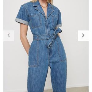 Dynamite denim jumper jumpsuit romper size L 10 12